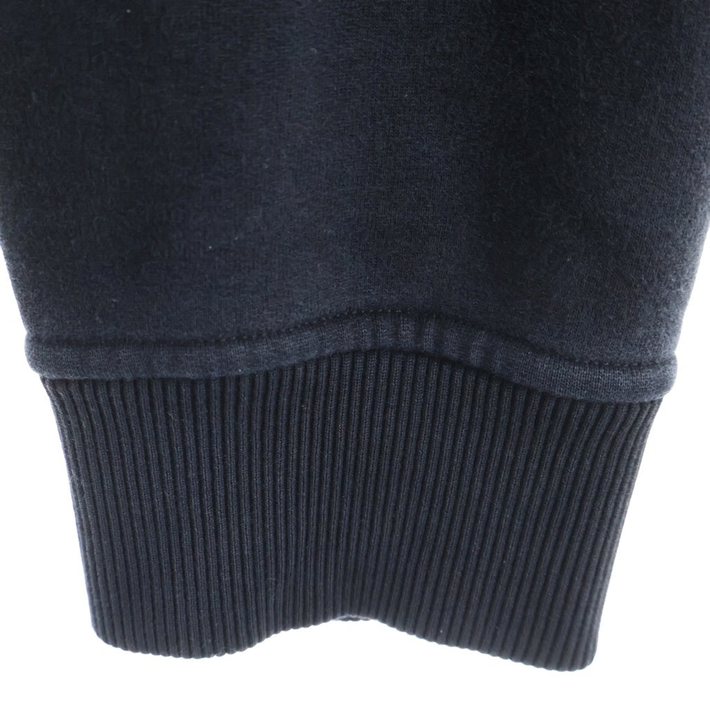 FENDI(フェンディ) 21SS Front Embroidery Sweat ROMA ロゴ刺繍 フロントエンブロイダリー クルーネック長袖スウェットトレーナー ブラック FY0178 AEA6