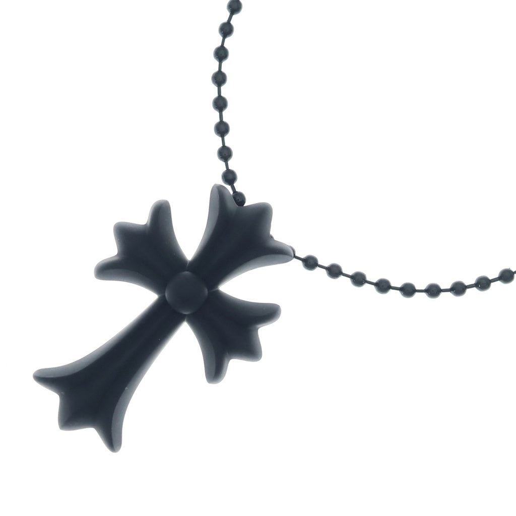 CHROME HEARTS(クロムハーツ) RUBBER CH CRS SML スモールCHクロス ラバーネックレス シリコン ブラック