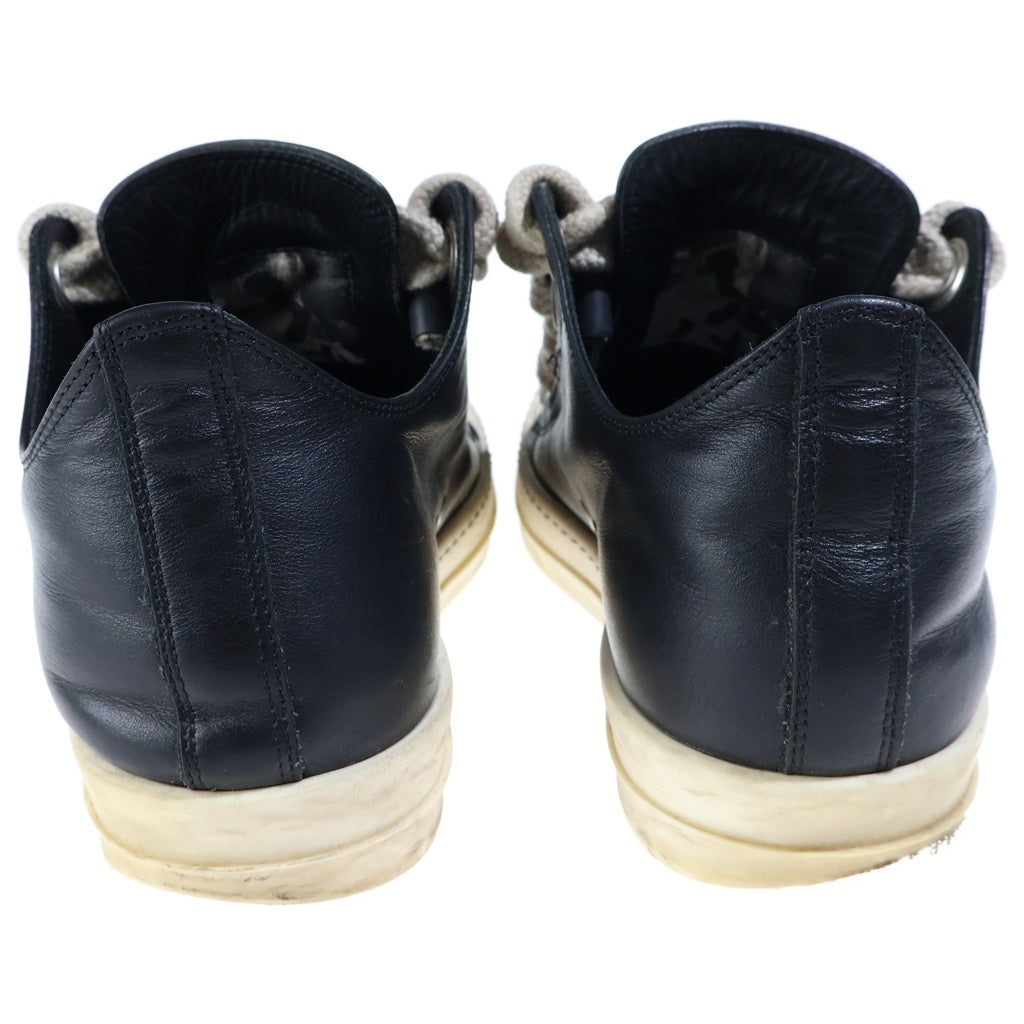Rick Owens(リックオウエンス) JUMBO LACED LOW SNEAKS ジャンボレース ラモーンズ レザー ローカットスニーカー ブラック