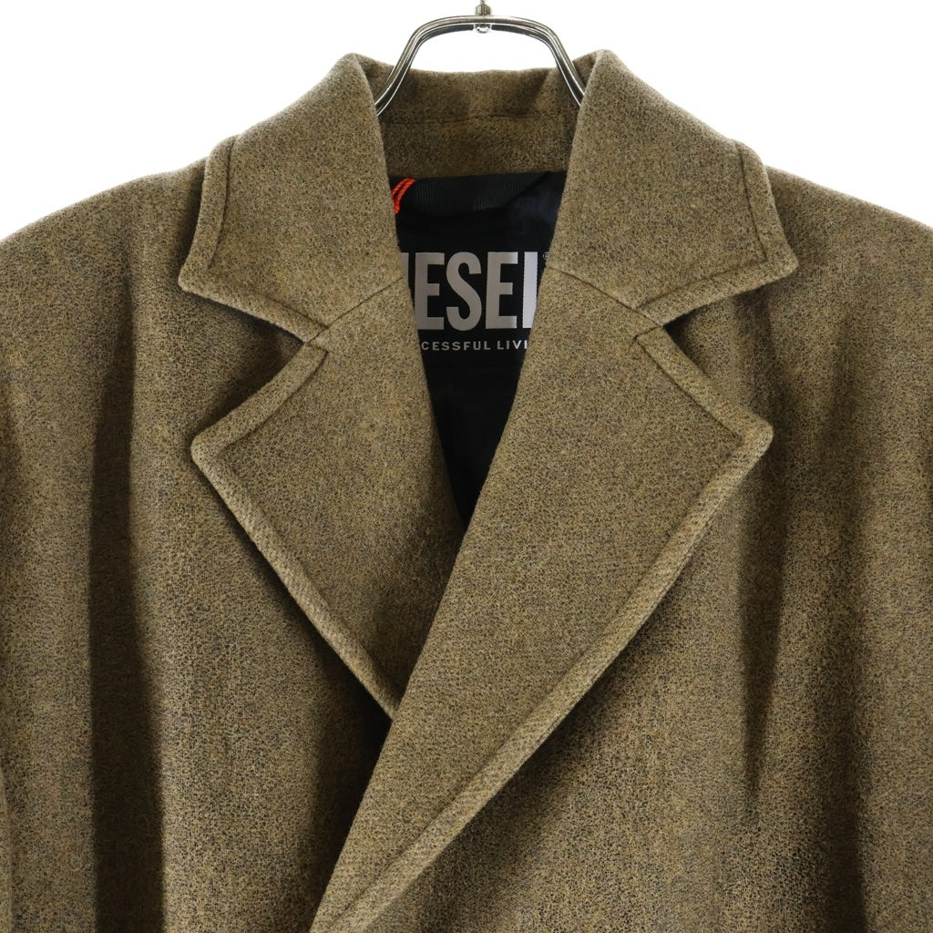 DIESEL(ディーゼル) W-OUT-NEW JACKET ウールチェスターコート ブラウン A07021
