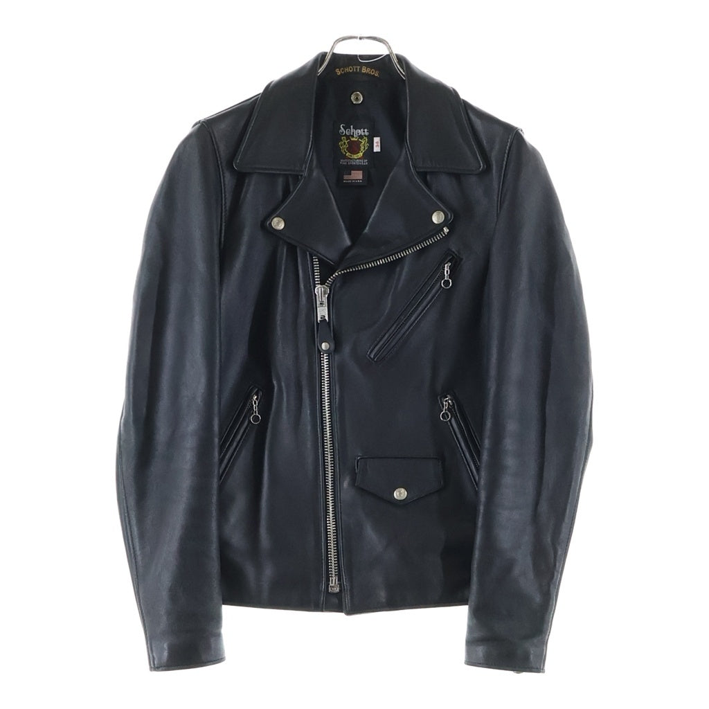 SCHOTT(ショット) RAMB RIDERS JACKET ラムレザー ダブルライダースジャケット ブラック 7525