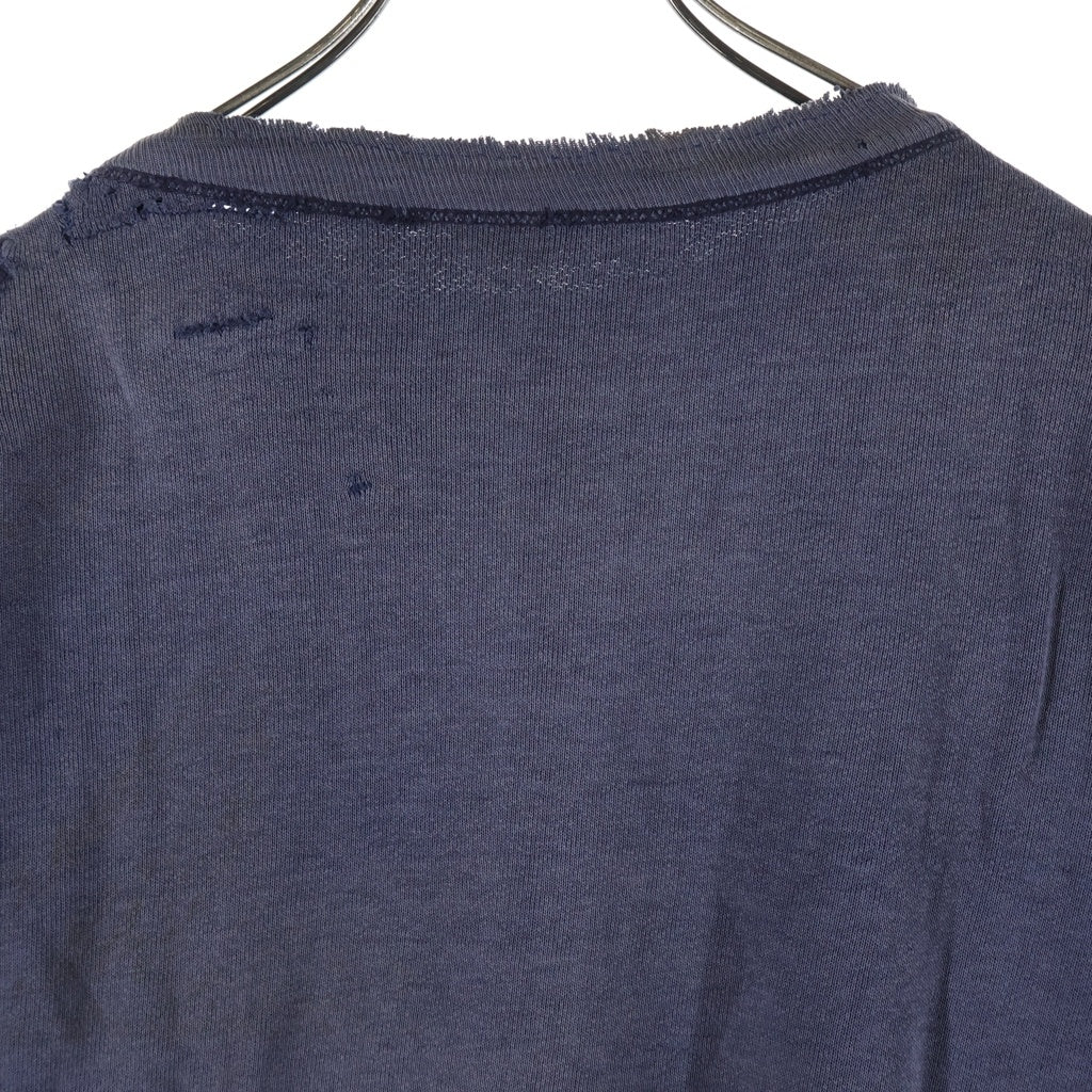 CHAMPION(チャンピオン) 50-60s VINTAGE College Sweat ヴィンテージ カレッジロゴ クルーネック長袖スウェット トレーナー ネイビー