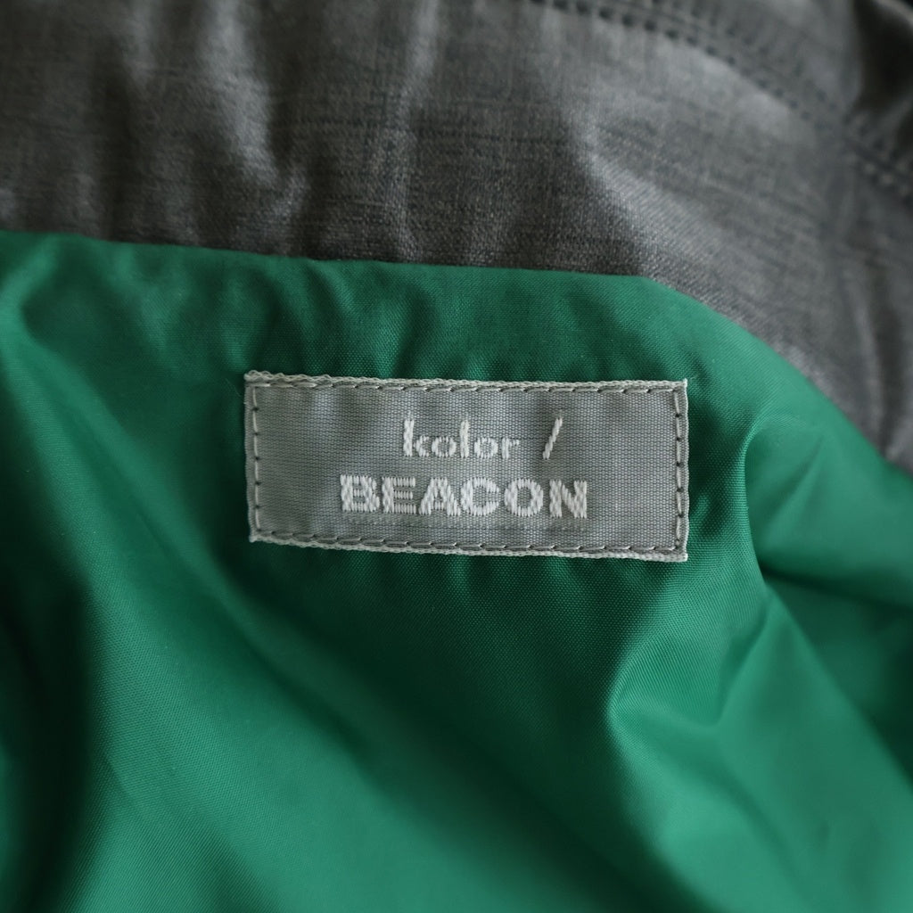 kolor(カラー) 21AW COACH JACKET オーバーサイズ コーチジャケット グレー 21WBM-BO2132