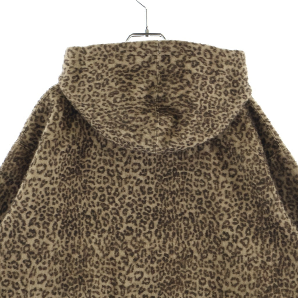 SUPREME(シュプリーム) 24AW Pilled Zip Up Hooded Sweatshirt Cheetah レオパード柄 ヒョウ柄 ジップアップフーディ パーカー ブラウン