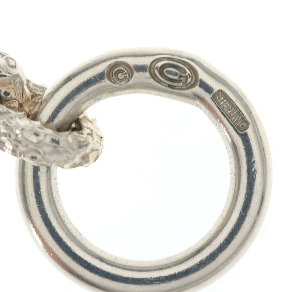 Gaboratory/Gabor(ガボラトリー/ガボール) Textured Half Small Oval Chain Links Necklace ハーフスモールオーバル テクスチャードチェーンリンクス シルバーネックレス
