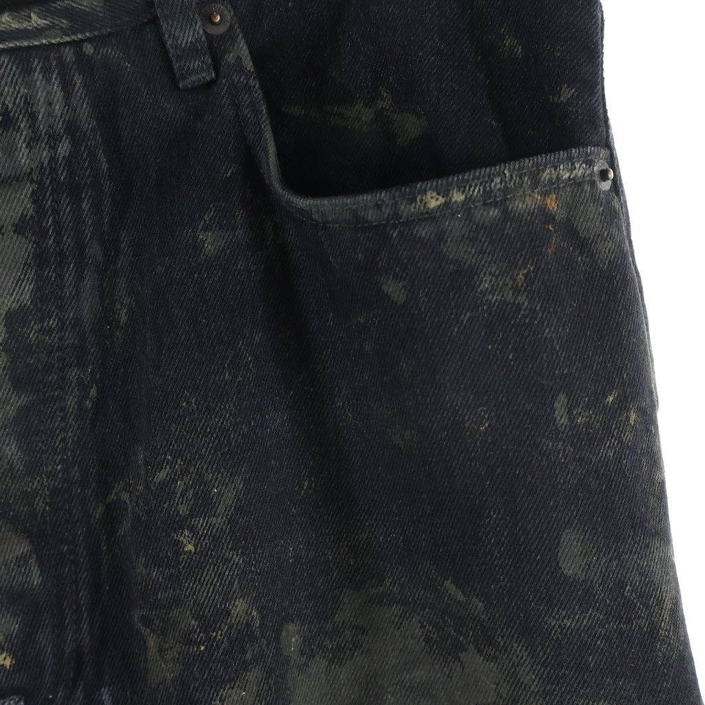 BALENCIAGA(バレンシアガ) 23SS SUPER DESTROYED BAGGY スーパーデストロイ加工 バギー デニム パンツ ブラック 745248 TBP47