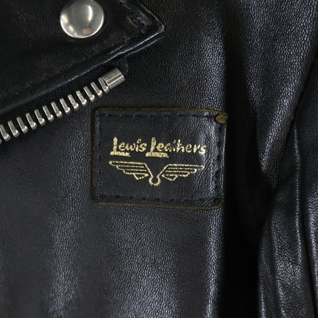 Lewis Leathers(ルイスレザー) 16SS ×HYSTERIC GLAMOUR ヒステリックグラマー Super Monza スーパーモンザ レザーダブルライダースジャケットブラック 0261LB01