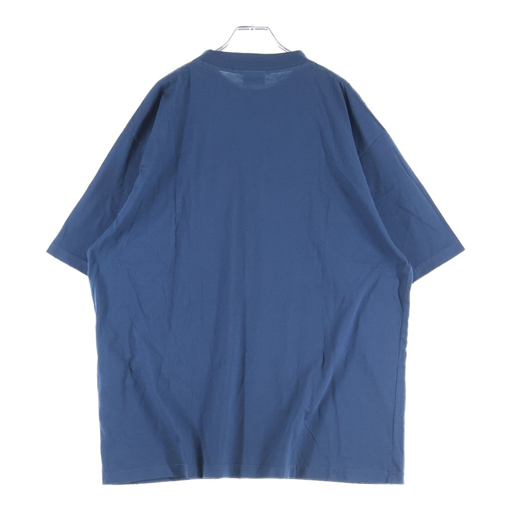 BALENCIAGA(バレンシアガ) BB Logo Tee ロゴ刺繍 クルーネック半袖Tシャツカットソー ネイビー 764235 TSVC9