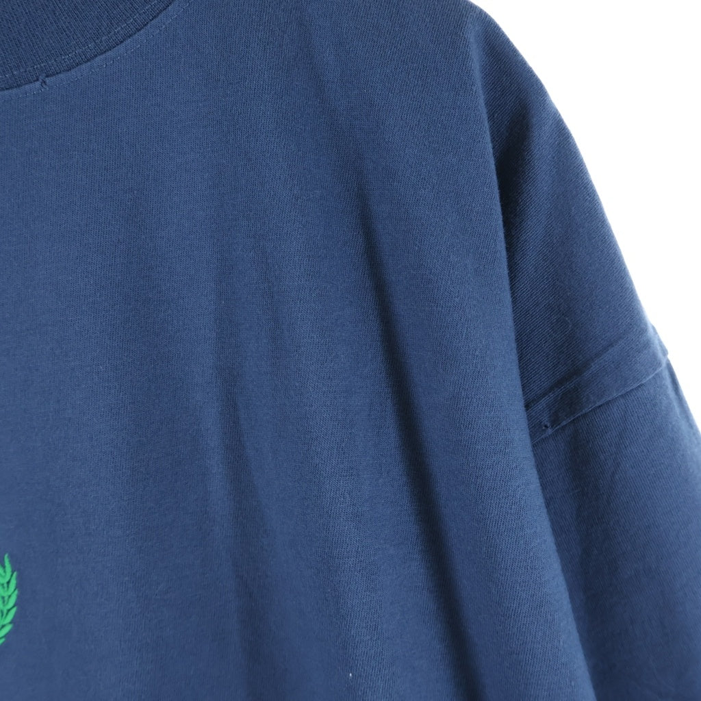 BALENCIAGA(バレンシアガ) BB Logo Tee ロゴ刺繍 クルーネック半袖Tシャツカットソー ネイビー 764235 TSVC9