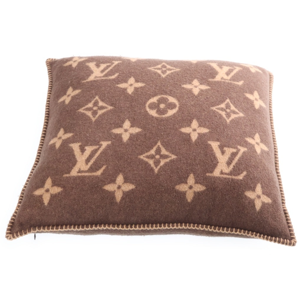 LOUIS VUITTON(ルイヴィトン) フライト・モード クッション・ネオ モノグラム カシミヤ混ウールクッション ブラウン M79271 レディース