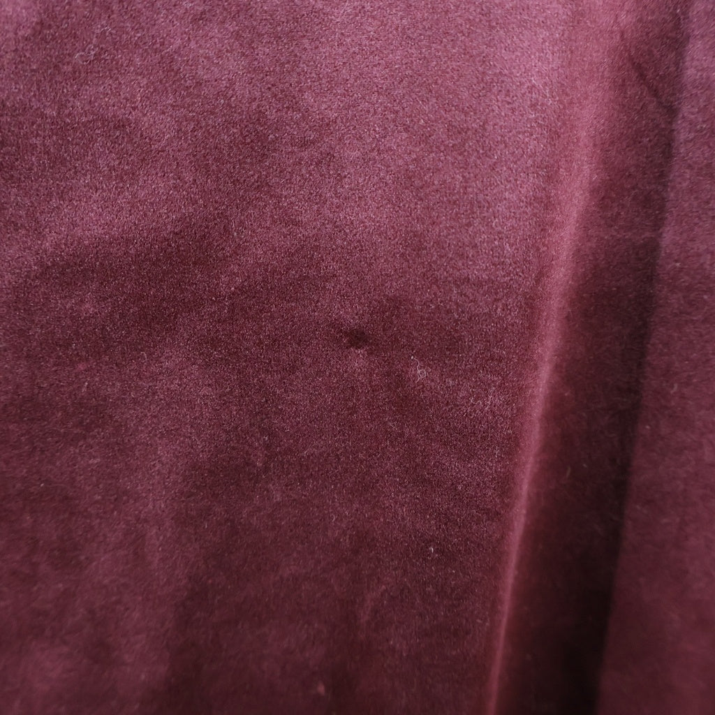 BREATH(ブレス) 25AW SCRIPT LOGO PIPING VELOUR JACKET スクリプトロゴ パイピング ベロア トラックジャケット バーガンディ BR25AW-C5004