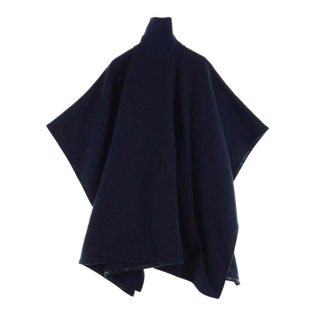 LOUIS VUITTON(ルイヴィトン) 21AW カシミヤ モノグラム ケープ ポンチョ ネイビー/ブラウン RW212W AYZ FLCO18 レディース