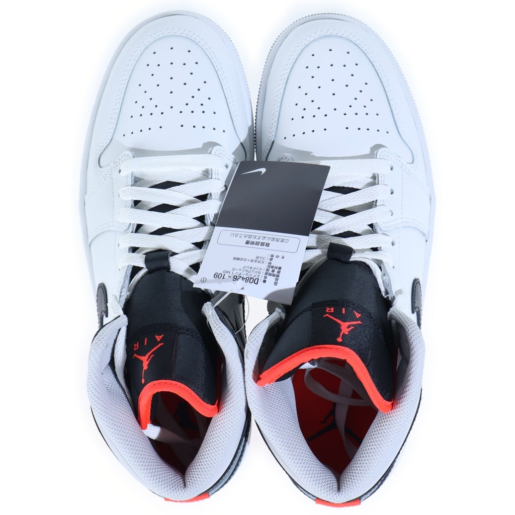 NIKE(ナイキ) Air Jordan 1 Mid Summit White/Neutral Grey エアジョーダン1 ミッド サミットホワイト/ニュートラルグレー ハイカットスニーカー US9.5/27.5cm ホワイト DQ8426ー109