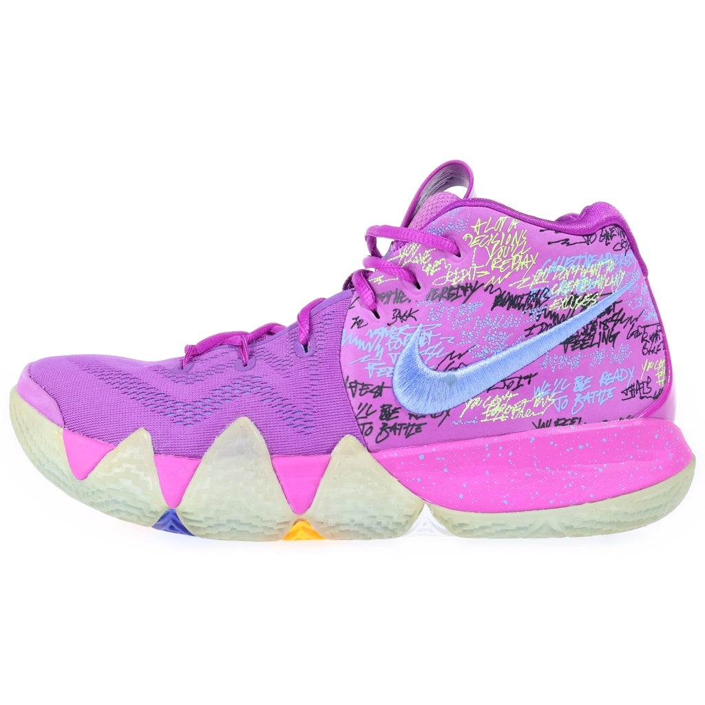 NIKE(ナイキ) Kyrie 4 Confetti カイリー4 コンフェティ US9/27cm ハイカットスニーカー イエロー/パープル AJ1691-900