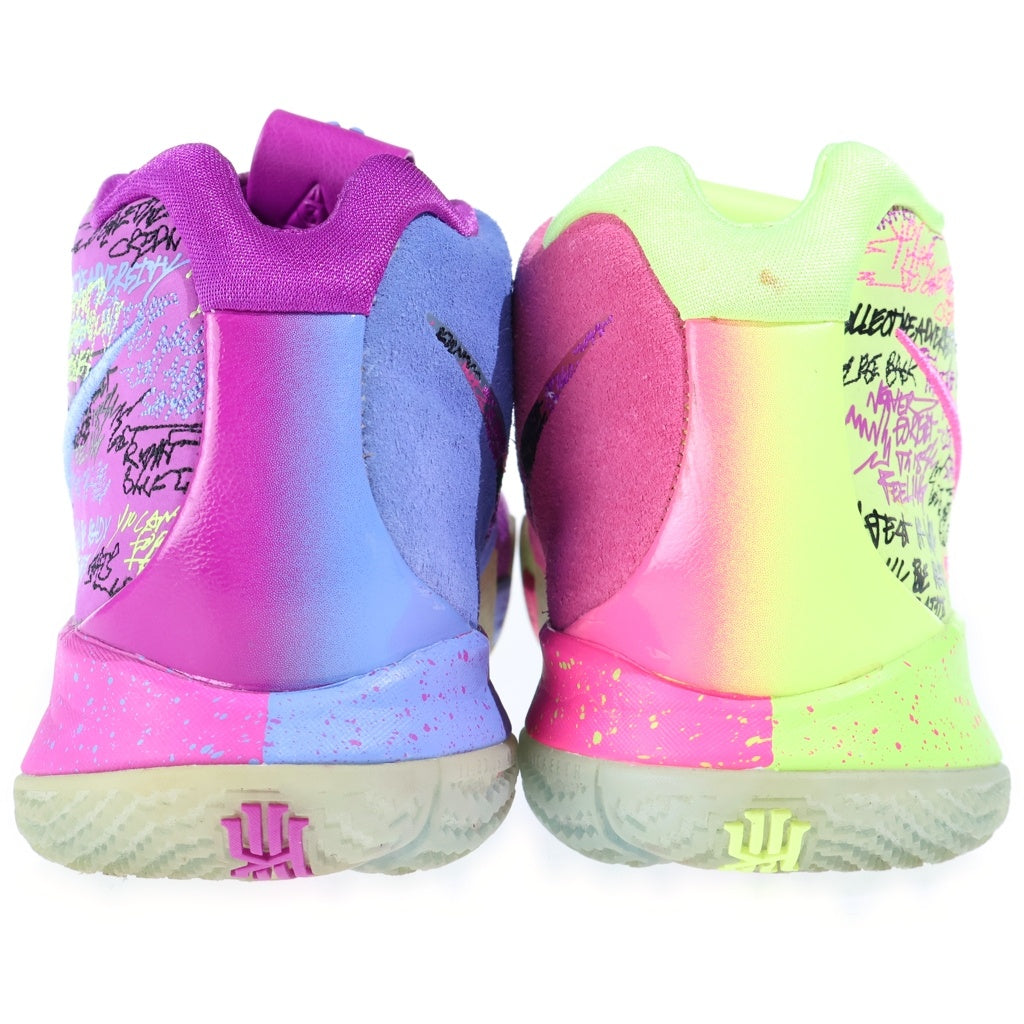 NIKE(ナイキ) Kyrie 4 Confetti カイリー4 コンフェティ US9/27cm ハイカットスニーカー イエロー/パープル AJ1691-900