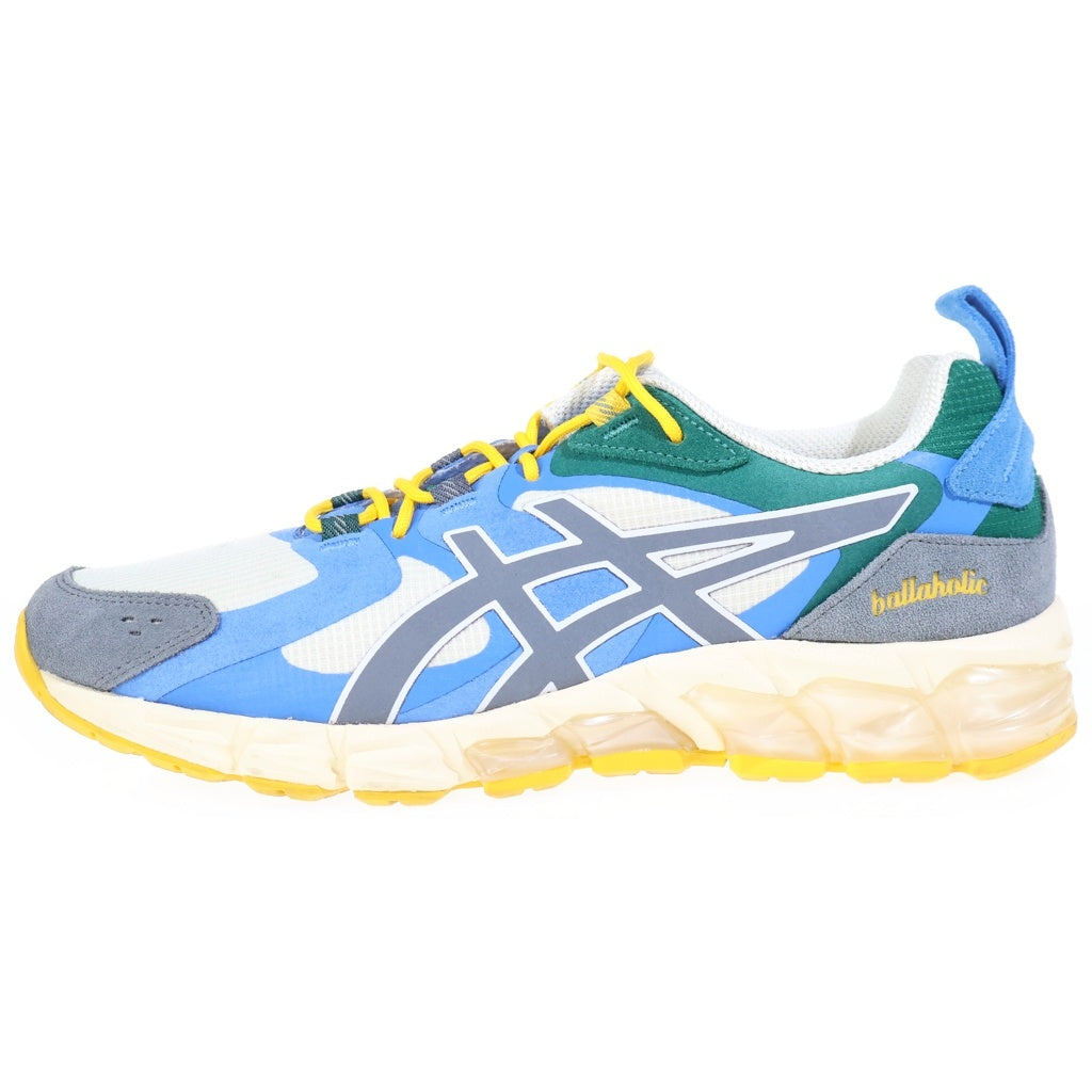 ASICS(アシックス) ×ballaholic Gel-Quantum 180 Cream/Metropolis ×ボーラホリック ゲルクォンタム180 クリーム/メトロポリス ローカットスニーカー ブルー/グリーン 1201A398-250