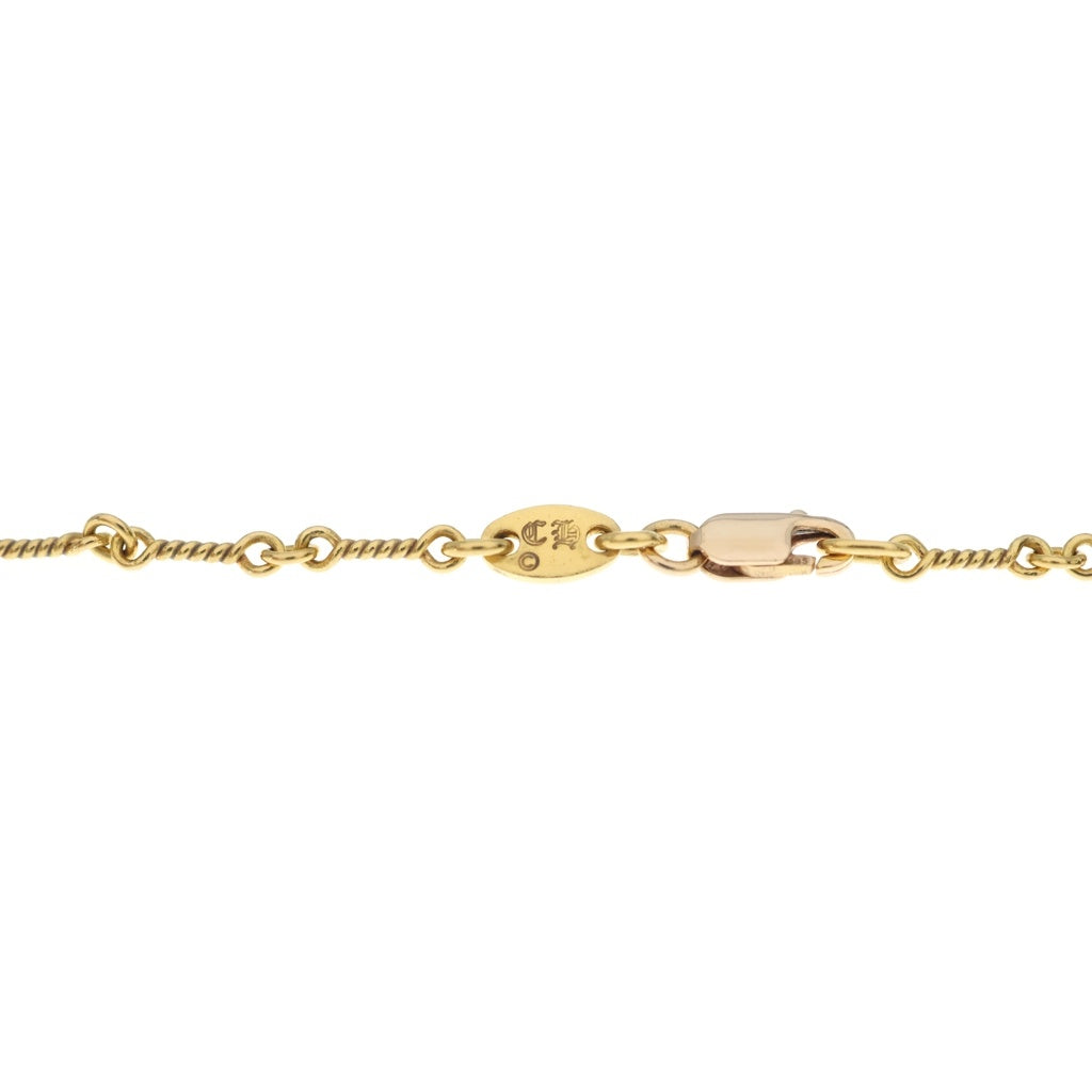 CHROME HEARTS(クロムハーツ) 22K NECKCHAIN T16 ツイストチェーンネックレス 16inch ゴールド BCA013