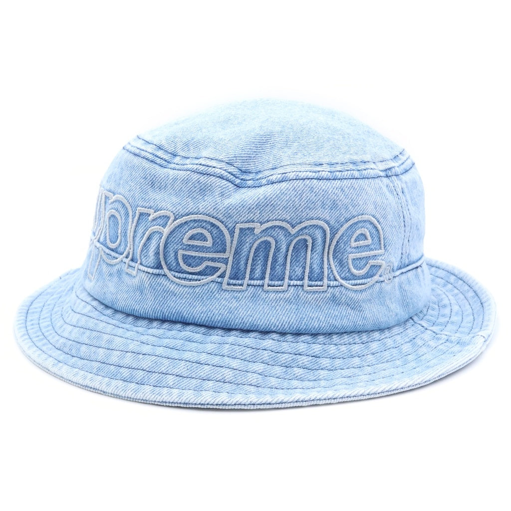SUPREME(シュプリーム) 23SS Outline Crusher Hat アウトライン クラッシャー デニムバケットハット 帽子 インディゴ