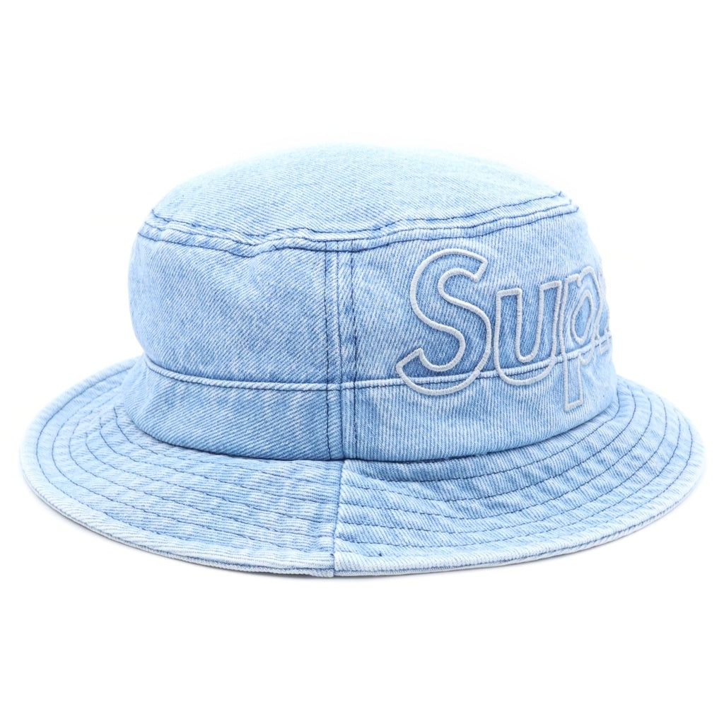 SUPREME(シュプリーム) 23SS Outline Crusher Hat アウトライン クラッシャー デニムバケットハット 帽子 インディゴ