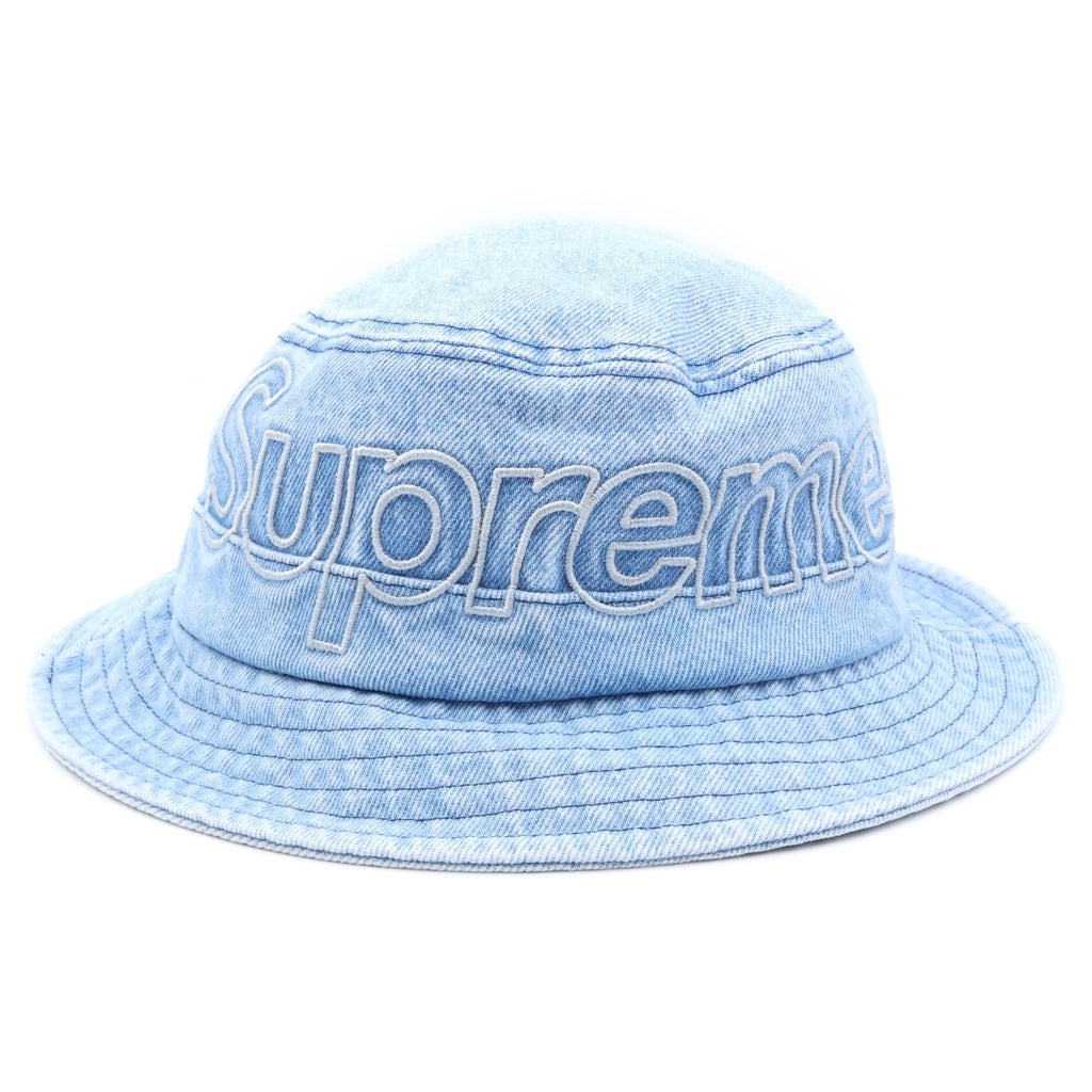 SUPREME(シュプリーム) 23SS Outline Crusher Hat アウトライン クラッシャー デニムバケットハット 帽子 インディゴ