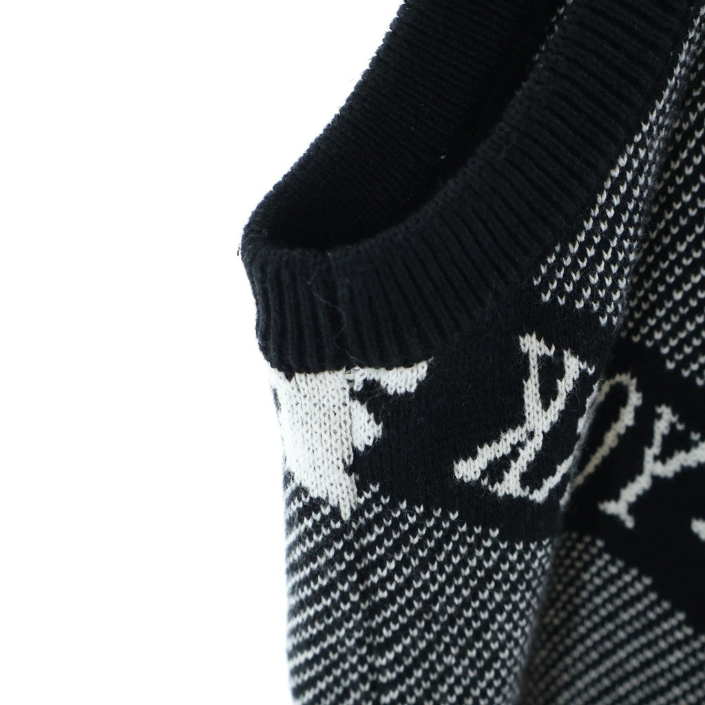 SUPREME(シュプリーム) 22SS Stripe Sweater Vest ストライプロゴデザイン Vネックニットベスト グレー