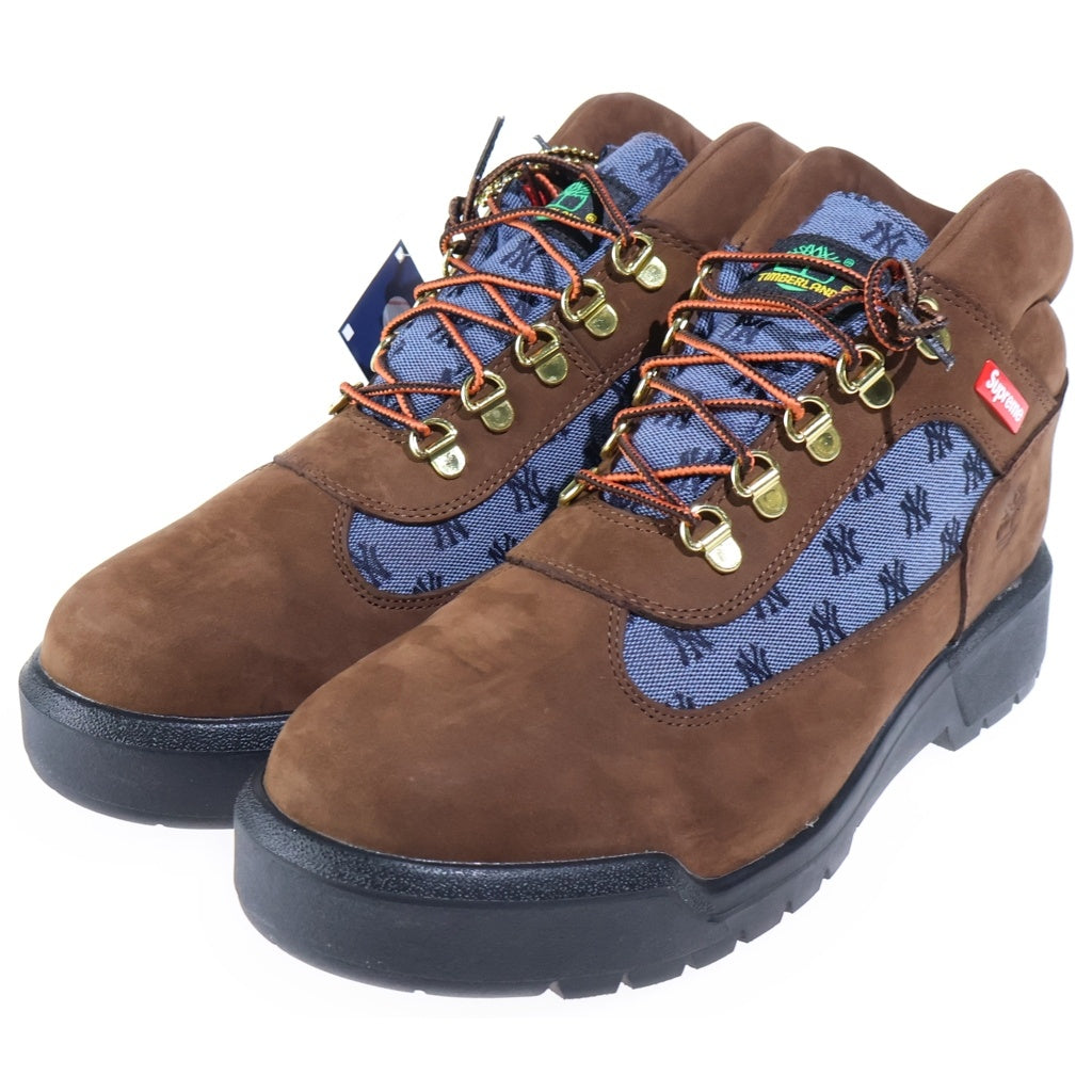 SUPREME(シュプリーム) 21AW ×Timberland New York Yankees Field Boot ×ティンバーランド フィールドハイカットブーツ ブラウン US10/28cm TB 0A5T1U D33