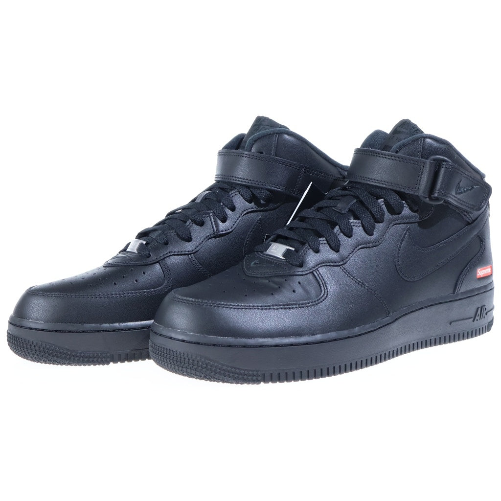 SUPREME(シュプリーム) 24AW ×NIKE AIR FORCE1 MID SP ×ナイキ エアフォース1 ミッドカットスニーカー ブラック US10.5/28.5cm FZ8784-001