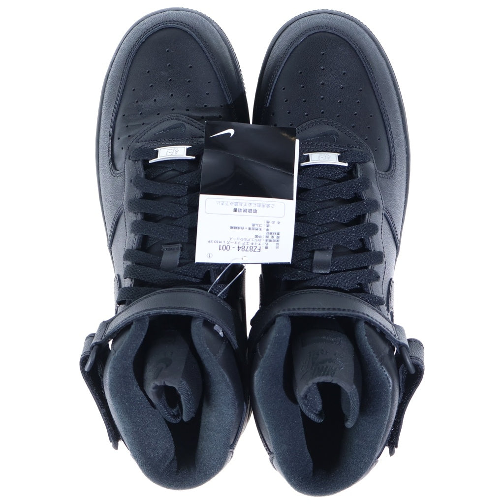 SUPREME(シュプリーム) 24AW ×NIKE AIR FORCE1 MID SP ×ナイキ エアフォース1 ミッドカットスニーカー ブラック US10.5/28.5cm FZ8784-001