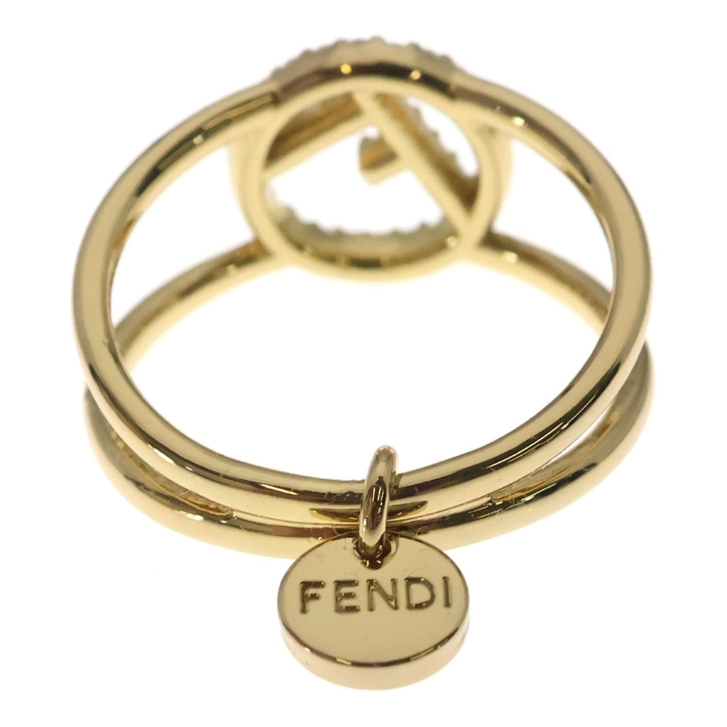 FENDI(フェンディ) エフ イズ フェンディ ロゴラインストーン 指輪 リング ゴールド 8AG9306DMF089U レディース