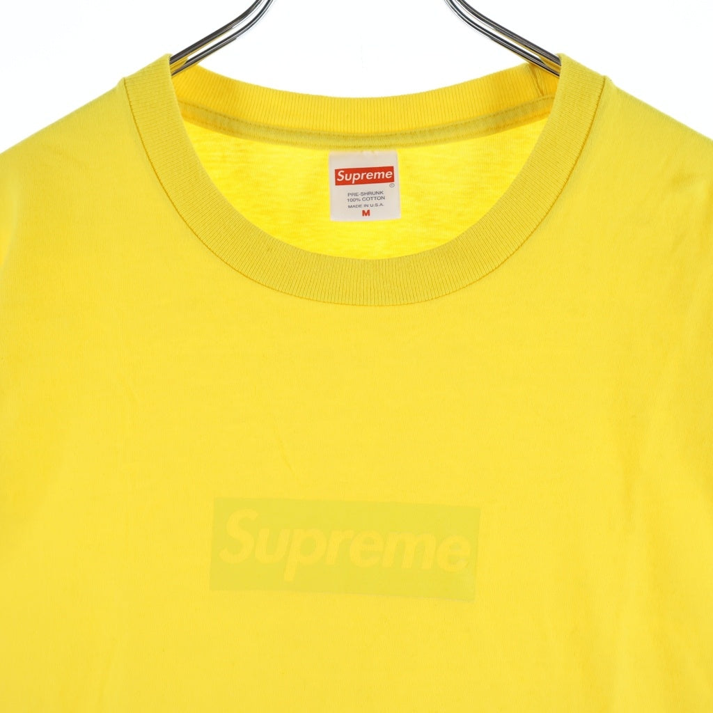 SUPREME(シュプリーム) 23SS Tonal Box Logo Tee トーナル ボックスロゴ クルーネック半袖Tシャツカットソー イエロー