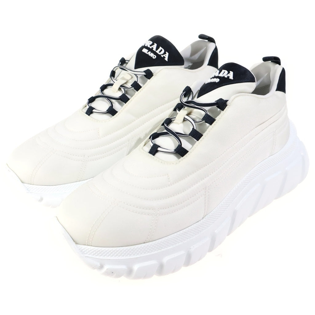 PRADA(プラダ) 21SS Re-Nyron リナイロン ラッシュ ギャバジン ローカットスニーカー ホワイト 655