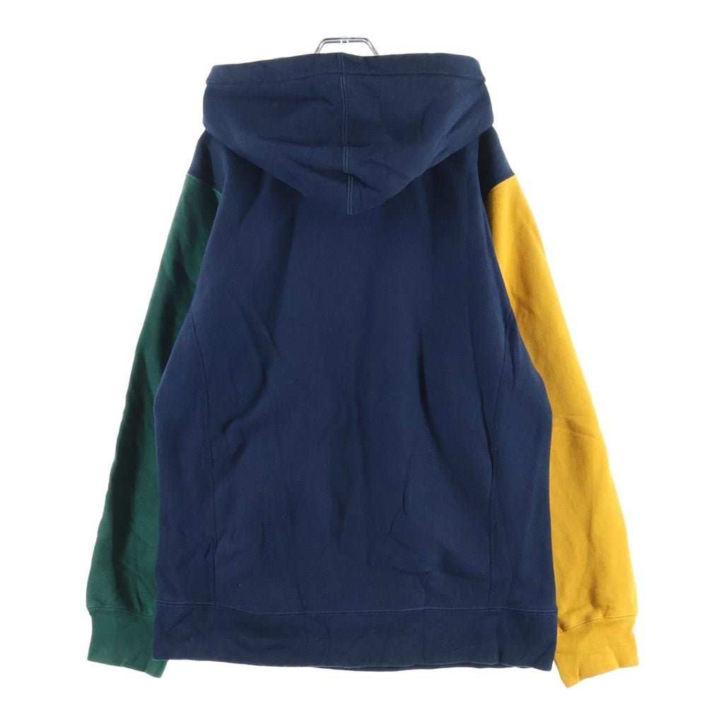 SUPREME(シュプリーム) 16AW Color Blocked Arc Logo Hooded Sweatshirt カラーブロックド アーチロゴ プルオーバー長袖スウェットパーカー フーディ ネイビー