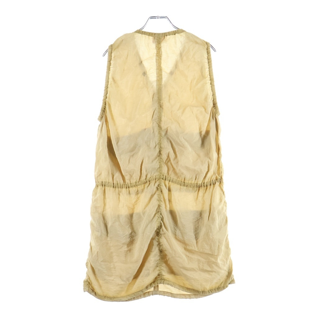 DIESEL(ディーゼル) D-RESDEN DRESS ノースリーブ Vネック カーゴワンピース ライトブラウン レディース A19418