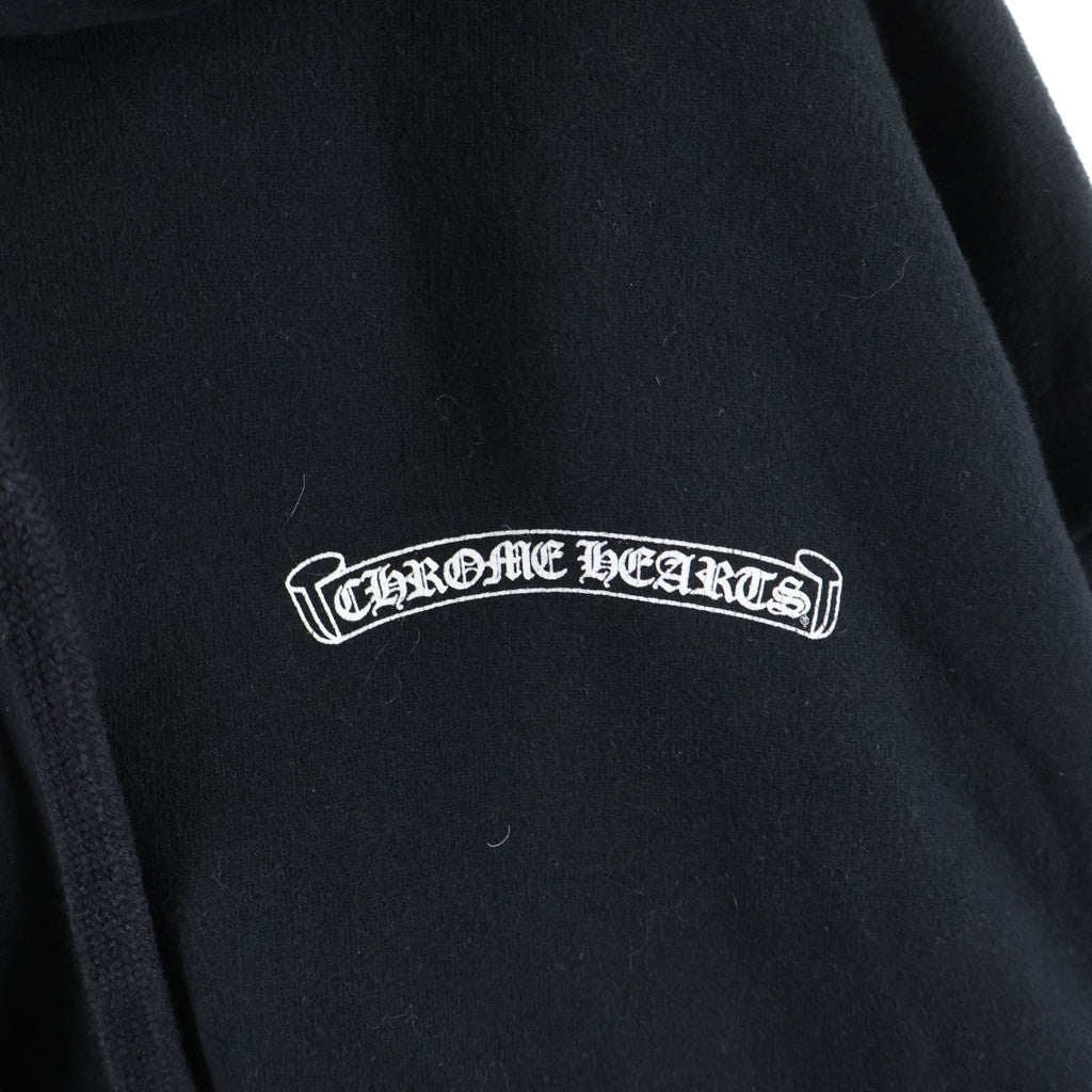 CHROME HEARTS(クロムハーツ) ×MARINA ABRAMOVIC マリーナ アブラヒモビッチ バックグラフィックプリント 長袖プルオーバースウェットパーカー フーディ ブラック