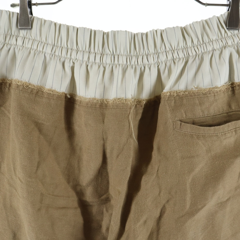 KITH(キス) &Kin Linen Viscose Twill Emil Short キン リネン ツイル エミル ショートパンツ ブラウン 26-032-060-0048-2-0