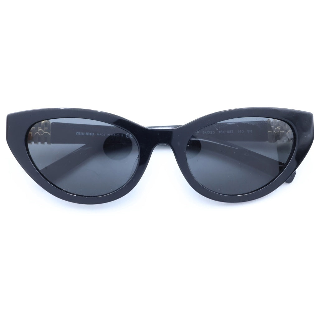 miumiu(ミュウミュウ) Butterfly Sunglasses cat-eye バタフライ キャットアイサングラス 眼鏡 アイウェア 54□20 16K-08Z 140 ブラック/ゴールド SMU A04-F レディース