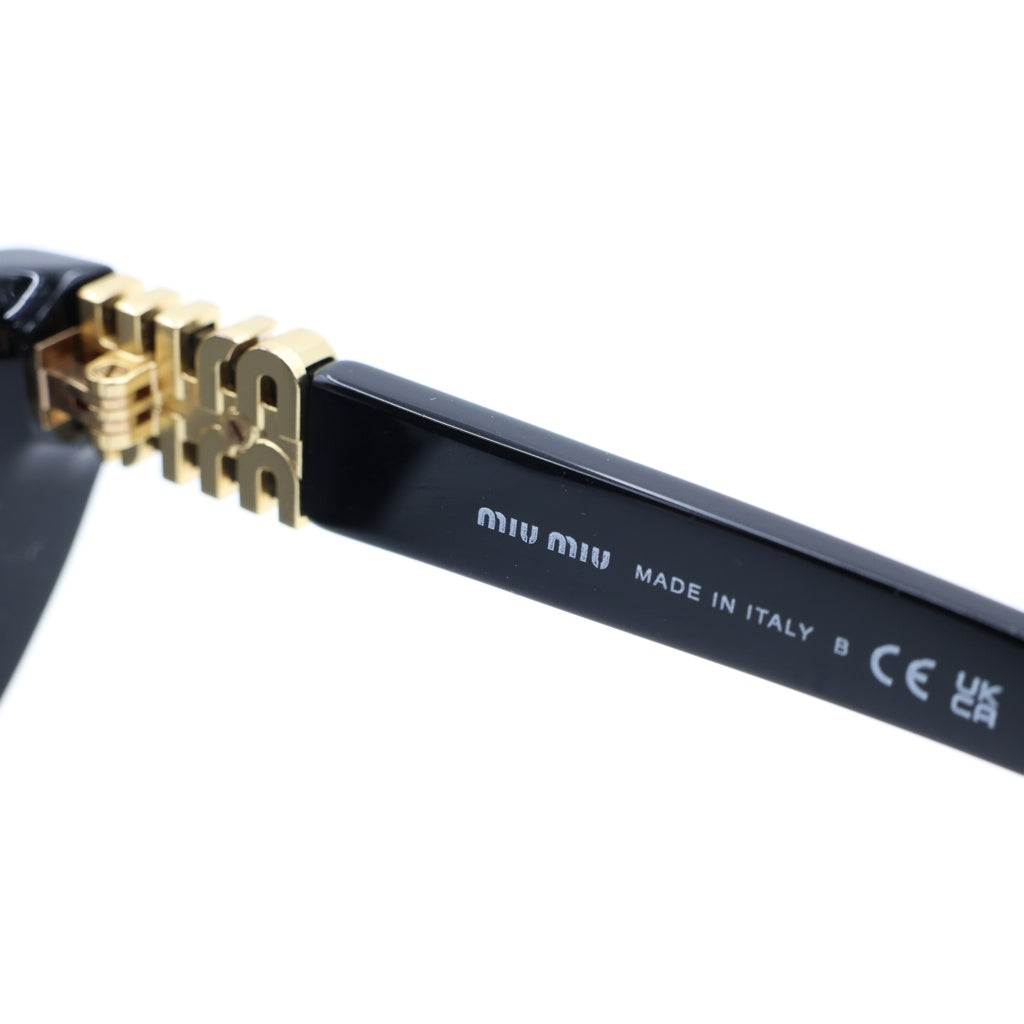 miumiu(ミュウミュウ) Butterfly Sunglasses cat-eye バタフライ キャットアイサングラス 眼鏡 アイウェア 54□20 16K-08Z 140 ブラック/ゴールド SMU A04-F レディース