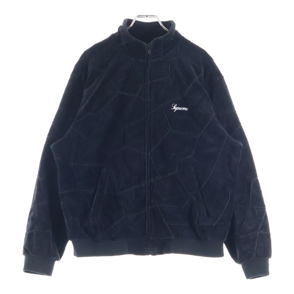 SUPREME(シュプリーム) 25SS Patchwork Velour パッチワーク ベロア トラックジャケット ブラック