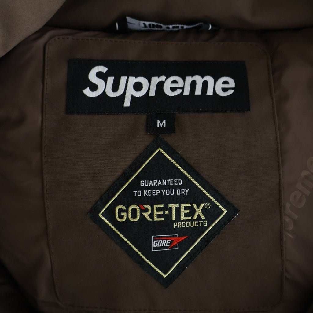 SUPREME(シュプリーム) 18AW ×GORE-TEX 700-Fill Down Parka ×ゴアテックス 700フィル ダブルジップ 2Way フーデッドダウンパーカー ジャケット ブラウン
