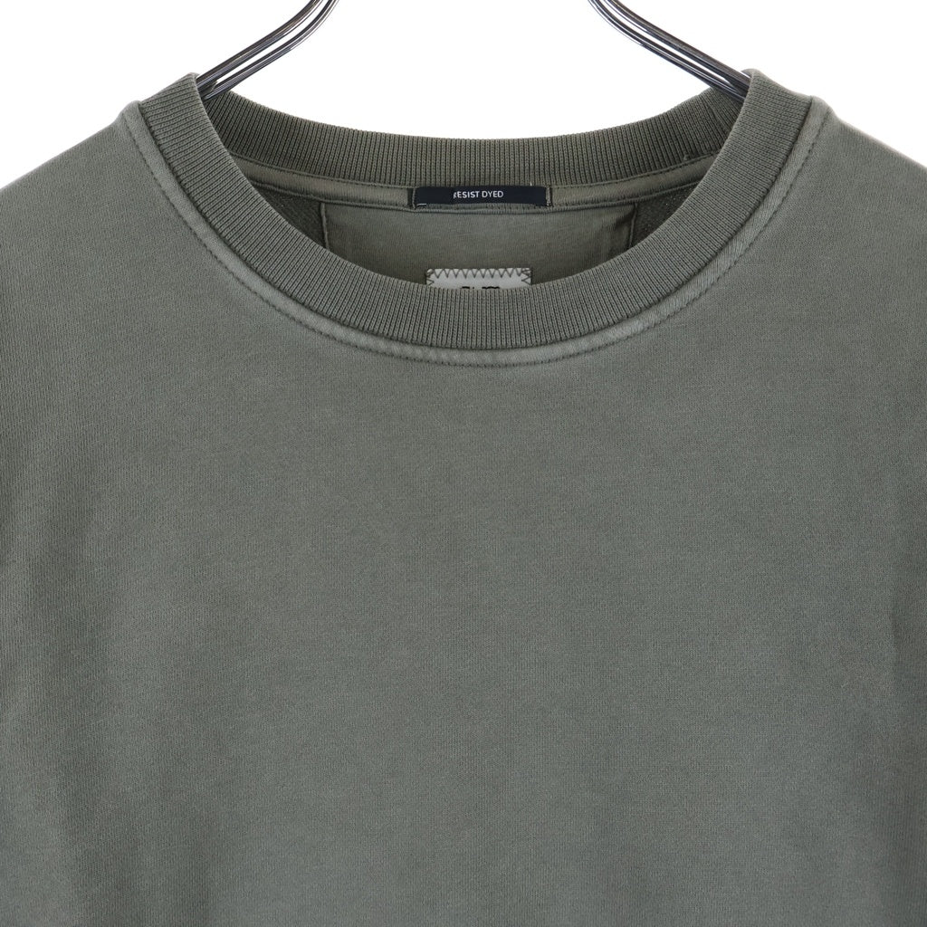 C.P. Company(シーピーカンパニー) Dyed Sweatshirt Capers クルーネック長袖スウェットトレーナー カーキ 19CMSS718A 006372R