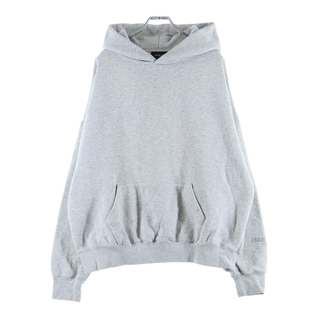 FEAR OF GOD ESSENTIALS(フィアオブゴッド エッセンシャルズ) LOS ANGELES HOODIE バックロゴプリント プルオーバー長袖スウェットパーカー フーディ グレー