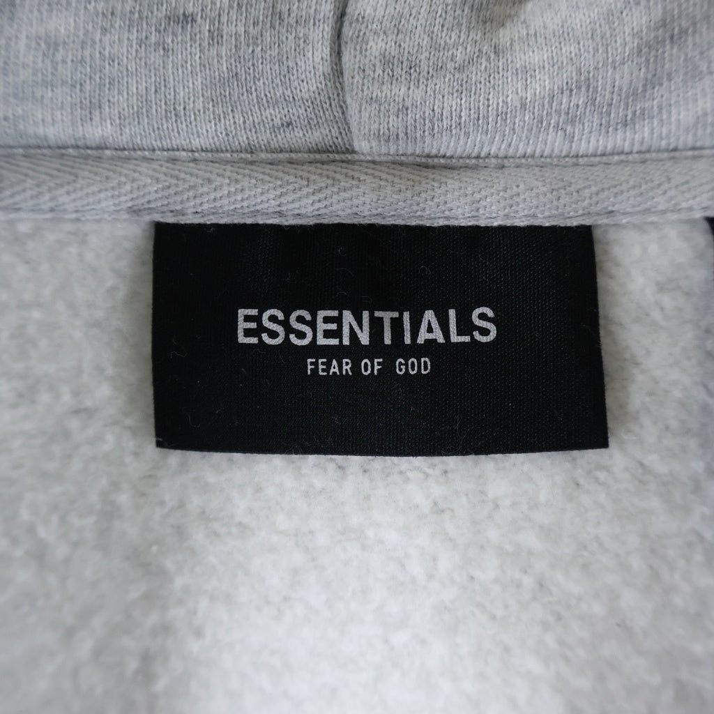 FEAR OF GOD ESSENTIALS(フィアオブゴッド エッセンシャルズ) LOS ANGELES HOODIE バックロゴプリント プルオーバー長袖スウェットパーカー フーディ グレー