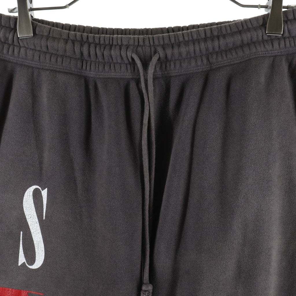 SAINT MICHAEL(セントマイケル) 22SS ×VLONE SWEAT PANTS ヴィーロン ヴィンテージ加工 スウェットパンツ チャコール SM-S22-0000-072