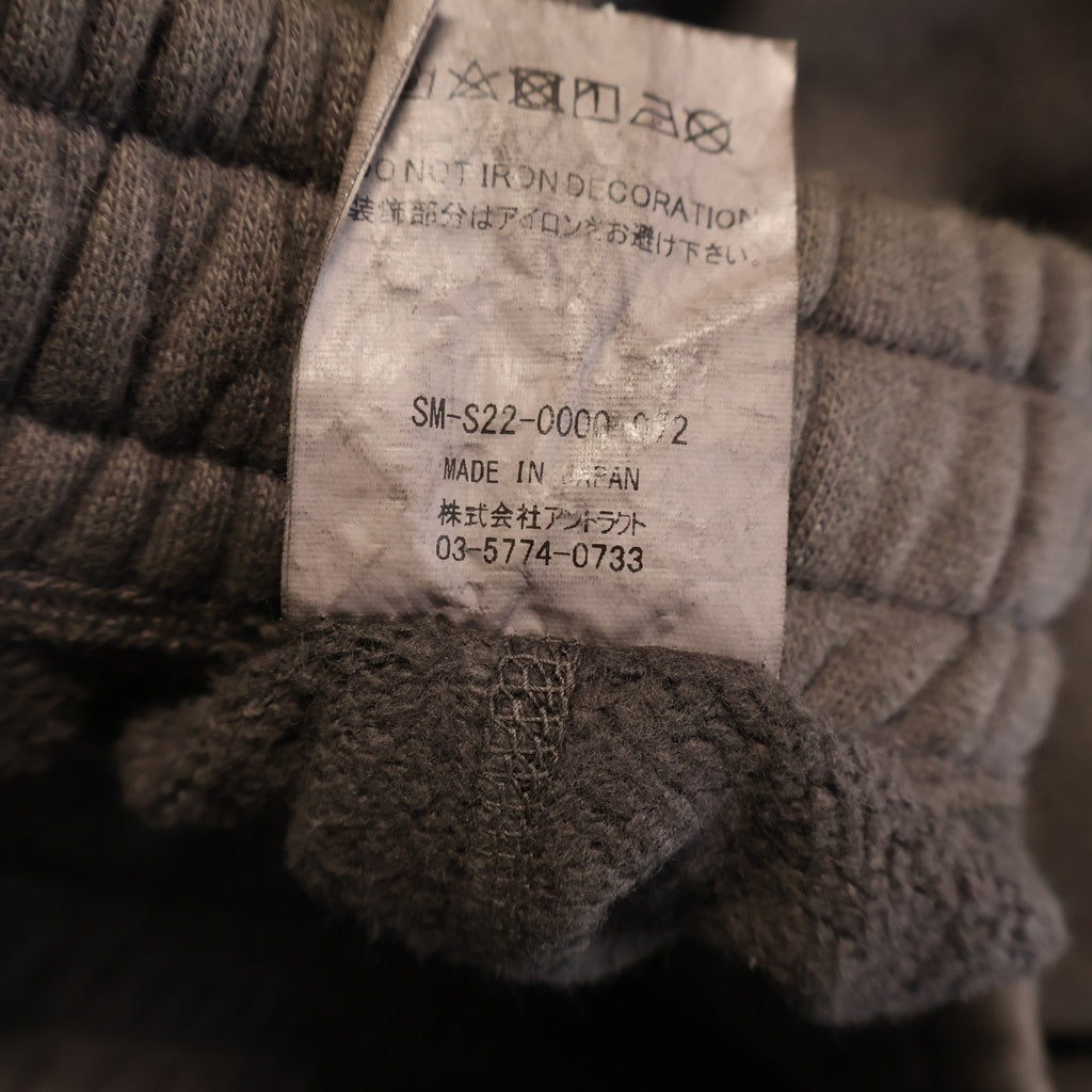 SAINT MICHAEL(セントマイケル) 22SS ×VLONE SWEAT PANTS ヴィーロン ヴィンテージ加工 スウェットパンツ チャコール SM-S22-0000-072