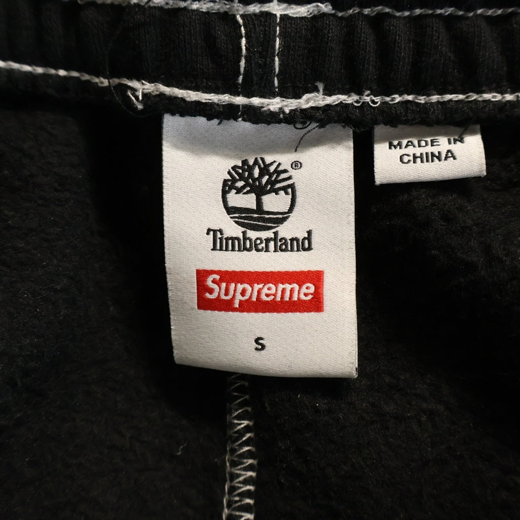 SUPREME(シュプリーム) 23SS ×Timberland Sweatpant ティンバーランド フロントロゴ刺繍 スウェットパンツ ブラック
