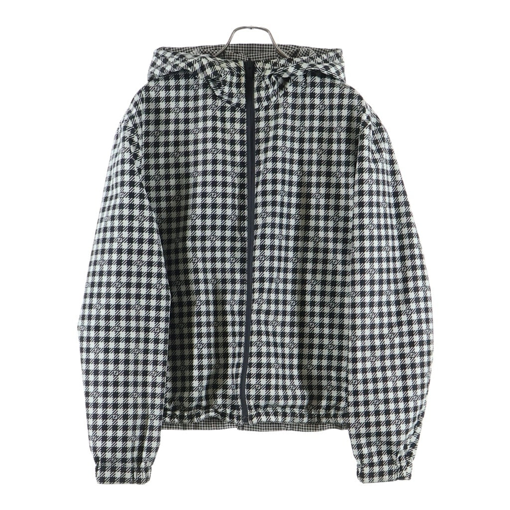 FENDI(フェンディ) ZUCCA REVERSIBLE JACKET ズッカ ドット 千鳥格子 リバーシブル ジャケット グレー FAA865