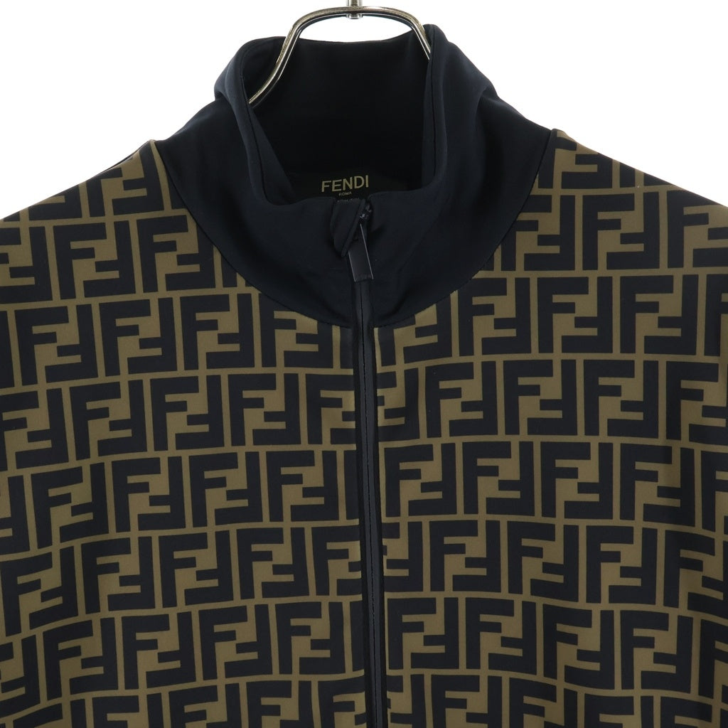 FENDI(フェンディ) ZUCCA ZIP UP JACKET ズッカ ジップアップブルゾンジャケット ブラウン FAF523