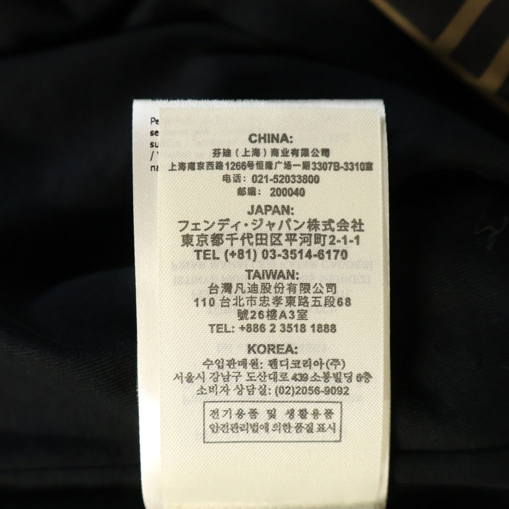 FENDI(フェンディ) ZUCCA ZIP UP JACKET ズッカ ジップアップブルゾンジャケット ブラウン FAF523