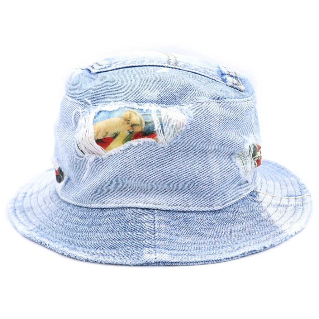 NO BRAND(ノーブランド) Flatbush Zomnies 【フラットブッシュゾンビ】 ×Kief DENIM HAT キエフ デニムバケット 帽子 インディゴ