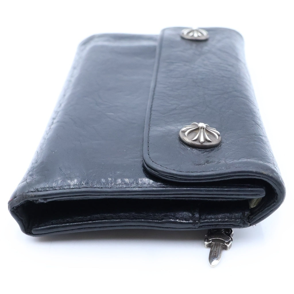 CHROME HEARTS(クロムハーツ) WAVE ウェーブ レザーウォレット 財布 ブラック